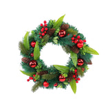 Christmas Wreath Front Door Wreath Green Leaves Wreath for Porch Garden Wall