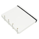Maxbell Pin Display Holder 4 Pages Trading Pin Book for Home Tabletop Dressing Table White