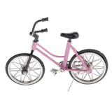 Maxbell 1/16 Diecast Vehicles Bicycle Model Mountain Bike Model Home Decor Pink