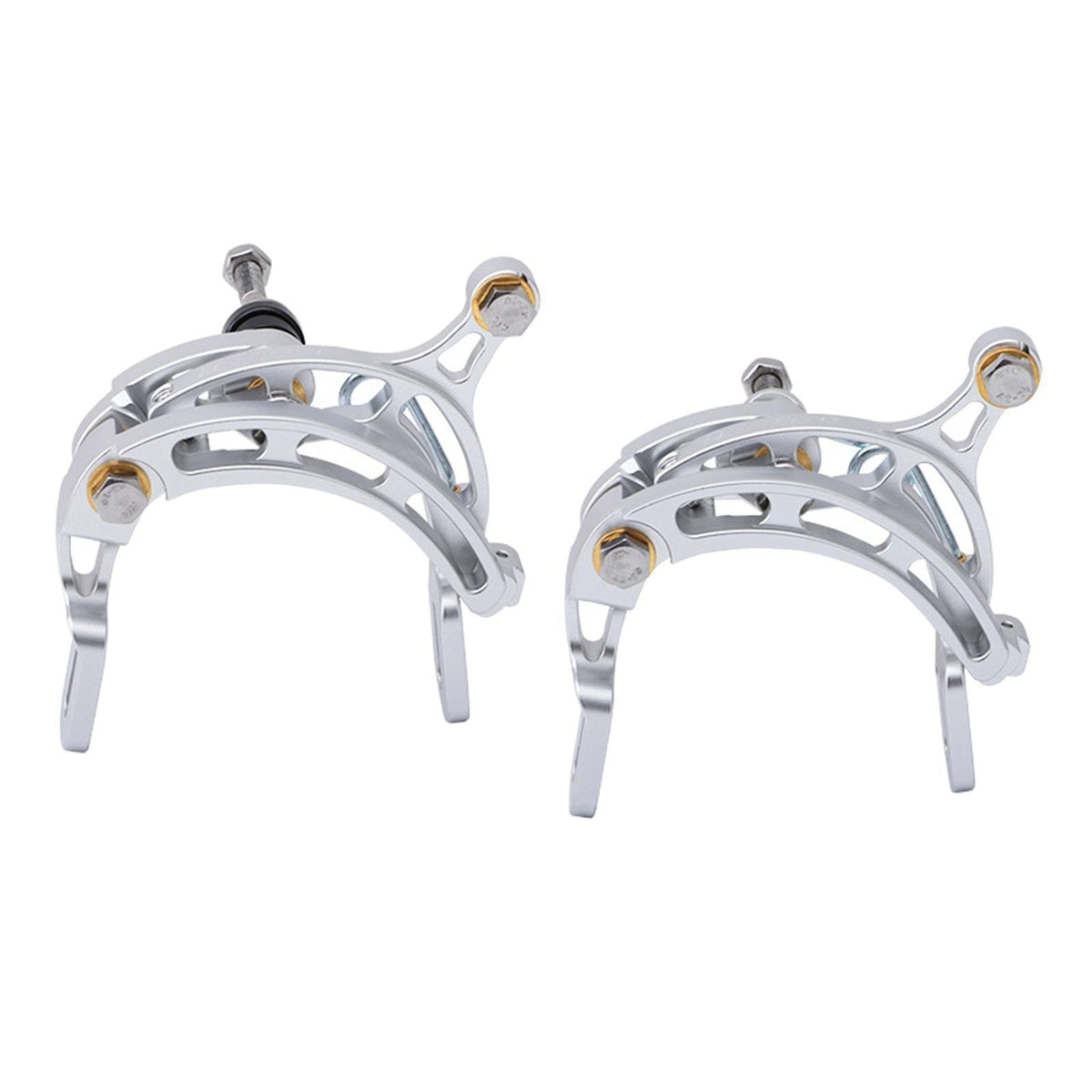 Maxbell Maxbell 2Pieces Road Bike Bicycle Brake Caliper C Clip Set Front Rear Refit Silver