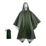 Maxbell Rain Poncho with Hood Portable Reusable Rainwear for Men Women Adults