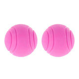 Maxbell Maxbell 2Pcs Nearly Indestructible Dog Balls, Chew Fetch Play Pet Dogs Toy Pink