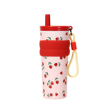 Maxbell Insulated Stainless Steel Water Bottle Cute Leakproof Cartoon 680ml for Gift Red