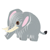 Maxbell 3D Paper Puzzle Montessori Shape Matching Puzzle Preschool Kindergarten elephant