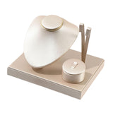 Maxbell Jewelry Display Set Elegant Necklace Bust Holder for Vanity Woman Trade Show Gold