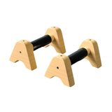 2Pcs Wooden Parallettes Bar Push up Handles for Workout Home Indoor Outdoor 25CM