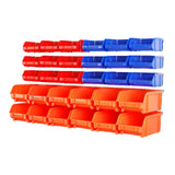 Maxbell 30x Wall Mounted Storage Rack System for Shop and Garage Storage Beads Tools