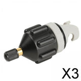 Maxbell 3xInflatable Boat SUP Pump Adaptor Converter for Boat Stand up Paddle Board black