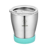 2 Pieces Stainless Steel Cup Outdoor Coffee Tea Juice Water Drinks Mug Green