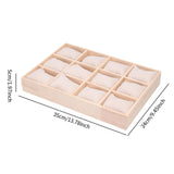 Maxbell Watch Jewelry Box Father Day Gifts Multifunctional 12 Slot Watch Travel Case Beige White Pillow