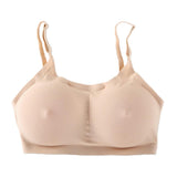 Pocket Bra Crop Top Silicone Fake Boobs for Mastectomy Tank Top XS-XL S