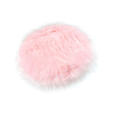 Soft Plush Area Rug Luxury Photo Props for Desktop Photography Nail Art pink round