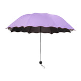 Maxbell Folding Umbrella Waterproof Ultralight Mini Umbrella for Travel Outdoor Trip Purple