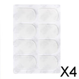 Maxbell 4x8x Clarinet/Soprano Saxophone Sax Mouthpiece Patches Pads Cushions 0.8mm
