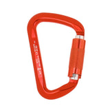 Maxbell 30KN Rock Climbing D Shape Auto Self Locking Twist Gate Carabiner Orange - Aladdin Shoppers