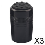 Maxbell 3xFishing Rod Butt Cap Fishing Pole End Cap for Repair Fishing Rod Accessories Black 35mm