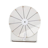 Maxbell Tabletop Prize Roulette Acrylic Rotating Wheel for Birthday Store Trade Show White