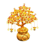 Maxbell Feng Shui Money Tree DIY Handmade Kit Artwork for Tabletop Living Room Shelf 25cmx29cm Style C