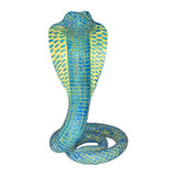 Snake Statue Display Snake Toy Figurine for Living Room Indoor Outdoor Shelf Blue