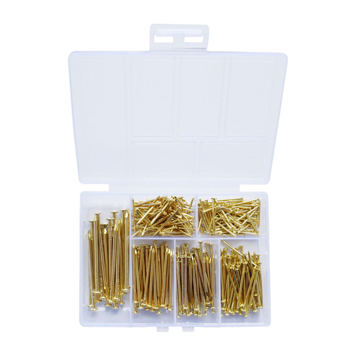 Maxbell Round Head Nail Tacks DIY Iron Hardware Nail for Hinges Boxes Craft Projects 330 Gold
