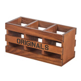 Maxbell Desktop Storage Box Wooden Caddy for Study Room Home School Scissors Erasers