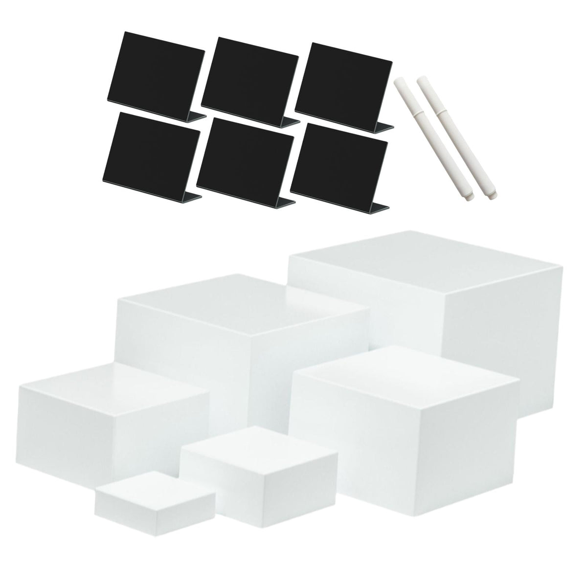 Maxbell 6Pcs Acrylic Boxes for Display Storage Boxes for Food Cosmetics Collectibles
