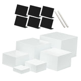 Maxbell 6Pcs Acrylic Boxes for Display Storage Boxes for Food Cosmetics Collectibles