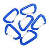 Maxbell Maxbell 6 Pieces 12KN Aluminum Wire Gate Carabiner for Hammock Camping Hiking Blue