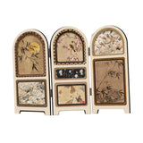 Maxbell Chinese Design Mini Screen Ornament 30x22cm for Shelf Dining Room