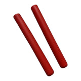 Maxbell 2x Anti Slip Drumstick Wrap Silicone Drumstick Grips for Adults Drummer Kids red