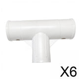 Maxbell 6xPool Hose Tee Joint Leakproof Sturdy Construction Hose Adapter Accessories