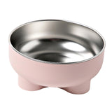 Maxbell Cat Dog Bowl Multiuse Easy to Clean Anti Slip Sturdy Stylish Water Food Bowl Pink