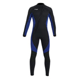 Maxbell Super Stretch Diving Wetsuit 3mm Neoprene Long Sleeve Front Zip Full Body MEN Navy L - Aladdin Shoppers