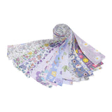 Maxbell 40x Roll Fabric Strips Crafting Patchwork Craft for Blanket Home Decor violet