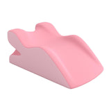 Maxbell Relaxing Prone Pillow Simple Leg Support Cushion for Indoor Beds Bed Reading pink