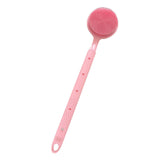 Maxbell Shower Brush Double Side Silicone Bristles Back Scrubber for Household Elder Pink