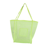 Maxbell Mesh Beach Bag Chic Large Trendy Stylish Handbag for Fishing Vacation Travel Yellow