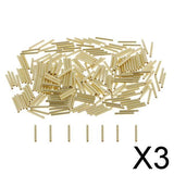Maxbell 3x200pcs Single Barrel Crimping Sleeves Copper Tube Inside Diameter 1.0mm