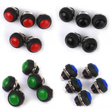Maxbell 20pcs Momentary OFF-(ON) Push Button Horn Switch for Boat/Car Waterproof 4 Color