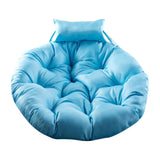 Hanging Chair Cushion Round Seat Cushion Pillow for Living Room Garden Patio Blue