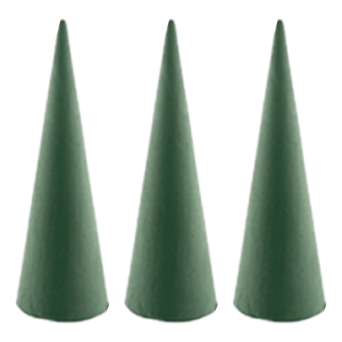 Floral Christmas Tree Cone DIY Project for Table Centerpiece Home Activities 3pcs