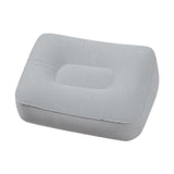 Maxbell Inflatable Foot Pillow Soft Under Desk Foot Support for Airplane Couch Train Gray