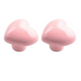 Maxbell 2Pcs Door Knobs and Handles Closet Pulls Cabinet Knobs for Kids Room Door light pink