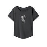 Maxbell Maxbell T Shirt for Women Summer Female Crewneck Tee for Office Backpacking Shopping L