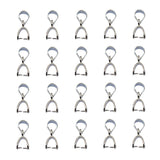 Maxbell 40 Pcs Pendant Pinch Bails Connector Clasps DIY Jewelry Making 14mm + 8mm