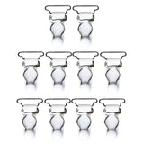Maxbell 20Pcs White Women Garter Belt Straps Grip Stocking Suspender Hooks 20mm+26mm