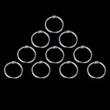 Maxbell 20 Split Hinged Rings Snap Looseleaf Binder Key Ring Scrapbook Crafts 25mm 15mm