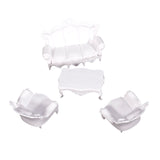 Maxbell 4pcs Set Antique Sofa Set Model 1:25