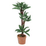 Maxbell Dollhouse Miniature Potted Green Leafed Plant Garden Decor