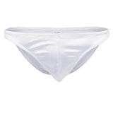 Maxbell Sexy Men's Shiny Imitation Leather Pouch Mini Briefs Underwear XL White